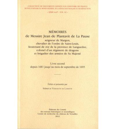 Memoires de messire jean de plantavit