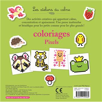 Coloriages pixels - avec des autocollants