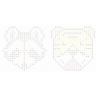 Coloriages pixels - avec des autocollants