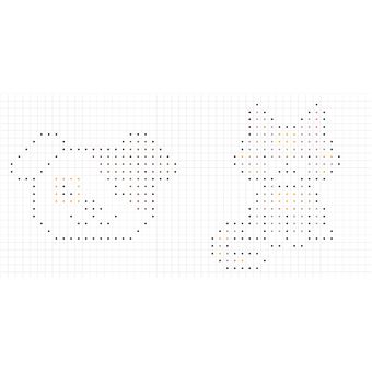 Coloriages pixels - avec des autocollants