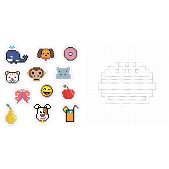Coloriages pixels - avec des autocollants