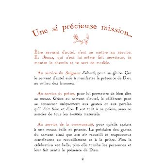 Je sers la messe. Petit guide du servant d autel
