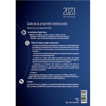 Code de la propriété intellectuelle