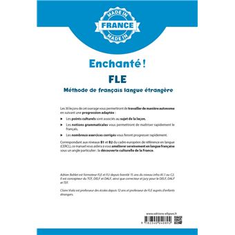 Enchanté ! - FLE – Méthode de français langue étrangère – B1/B2