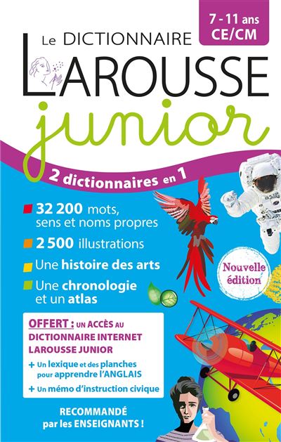 Dictionnaire Larousse Junior poche 2022 : le dictionnaire à Prix