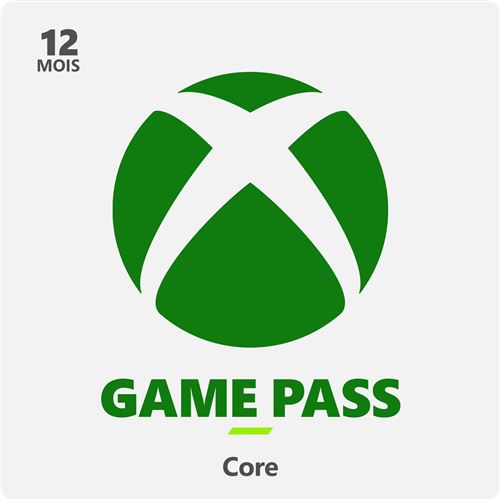 Code de téléchargement Game pass Core 12 mois