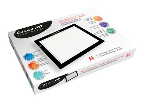 Tablette lumineuse LED Graph'it ultra-plate A4 23 x 30 cm