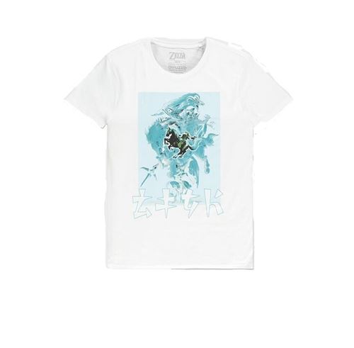 T Shirt Zelda Fighting Zelda Blanc Taille S