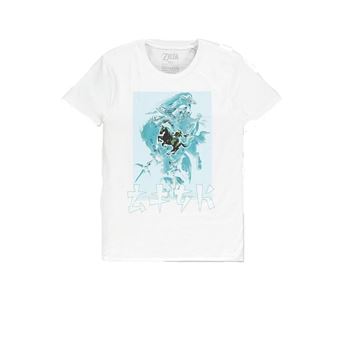 T Shirt Zelda Fighting Zelda Blanc Taille S