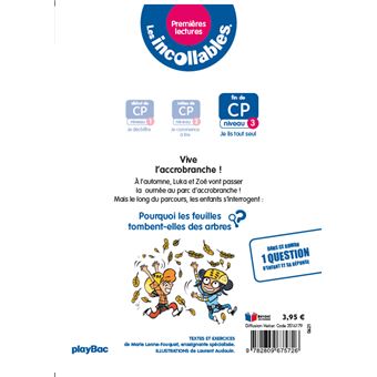 Les incollables - Premières lectures - Tome 5 - Vive l'accrobranche ! - niv.3