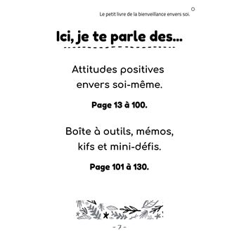 Le petit livre de la bienveillance envers Soi