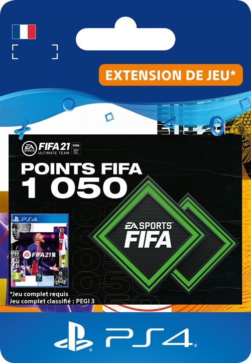 Code de téléchargement FIFA 21 Ultimate Team 1050 Points Playstation