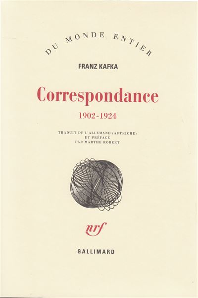 Correspondance (1902-1924) - Franz Kafka, Marthe Robert - Achat Livre | fnac