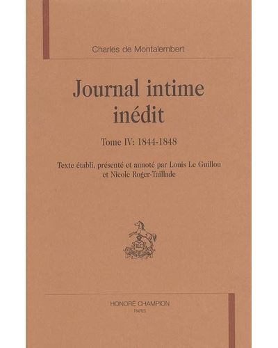 Journal intime inédit