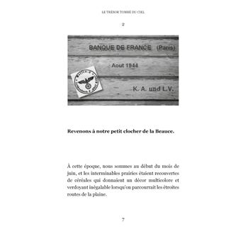 Le trésor tombé du ciel