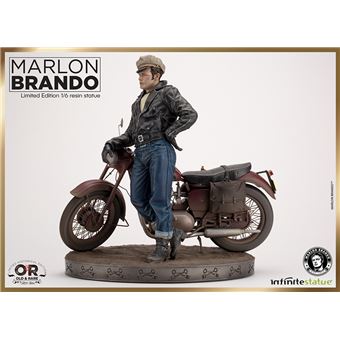 Figurine en résine Marlon Brando With Bike Old & Rare