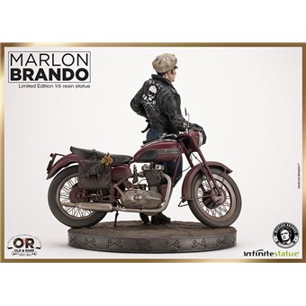 Figurine en résine Marlon Brando With Bike Old & Rare