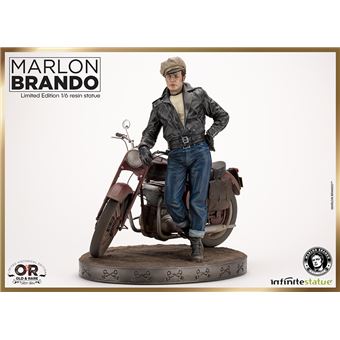 Figurine en résine Marlon Brando With Bike Old & Rare