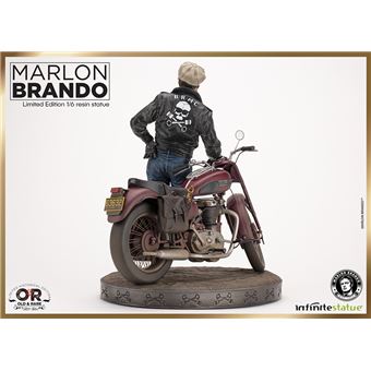 Figurine en résine Marlon Brando With Bike Old & Rare