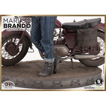 Figurine en résine Marlon Brando With Bike Old & Rare