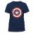 T-Shirt Civil War Shield Distressed L