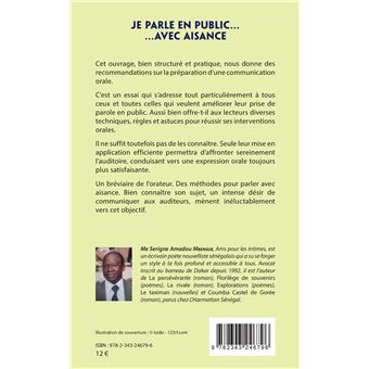 Je parle en public...