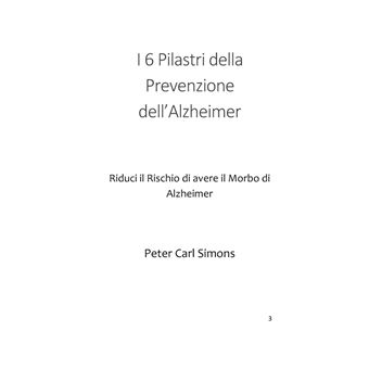 I 6 Pilastri della Prevenzione dell'Alzheimer