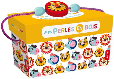 Mes perles en bois - mes animaux de la savane