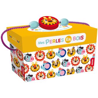 Mes perles en bois:les animaux de la savane