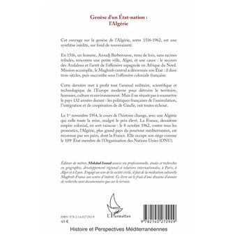 Genèse d'un État-nation : l'Algérie