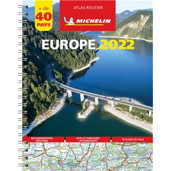 Europe 2022 - Atlas Routier et Touristique (A4-Spirale)