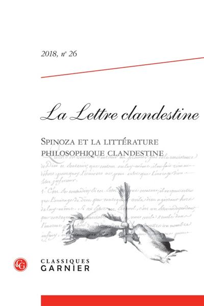 La lettre clandestine 2018, n° 26 - spinoza et la littérature philosophique clan