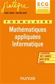 Formulaire Mathématiques appliquées Informatique ECG 1 & 2