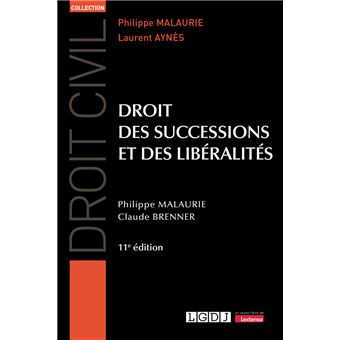 Droit Des Successions Et Des Liberalites 2020 Broche Claude Brenner Philippe Malaurie Achat Livre Fnac