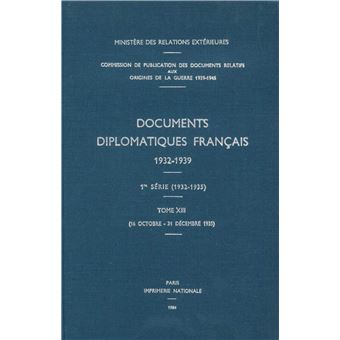 Documents diplomatiques français - 1