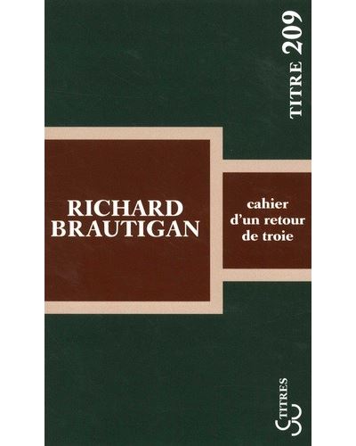 Cahier d'un retour de troie