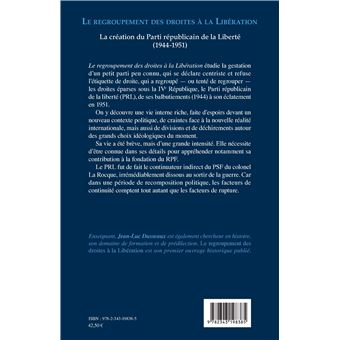 Le regroupement des droites à la Libération