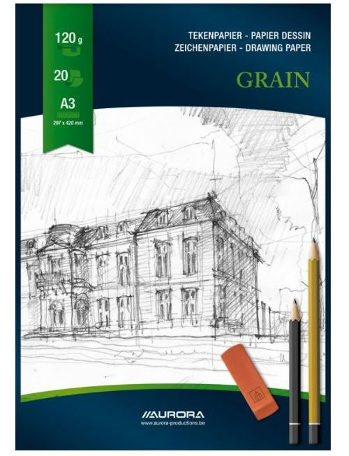 BLOC DESSIN BLANC A3 297X420 120 GR