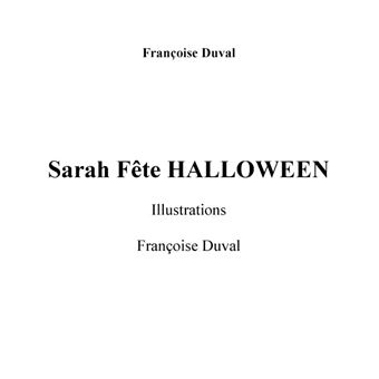 Sarah fête Halloween