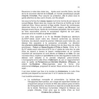 L'enseignement sexuel féminin d'Isis