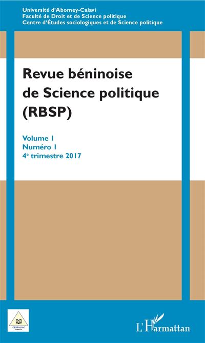 Revue béninoise de Science politique (RBSP)