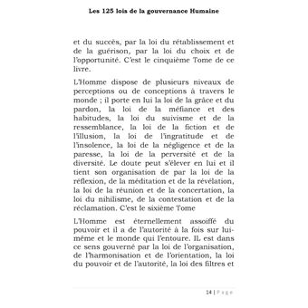 Les 125 lois de la gouvernance humaine