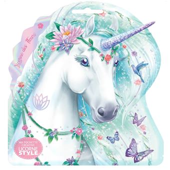 Licorne Style - Ma pochette créative - Licorne des fleurs
