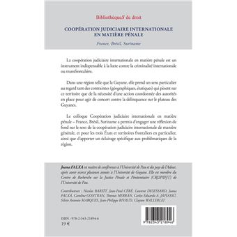 Coopération judiciaire internationale en matière pénale