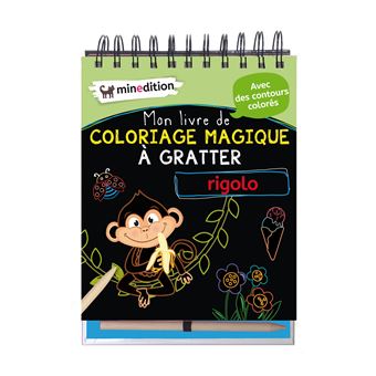 Mon livre de coloriage magique à gratter rigolo