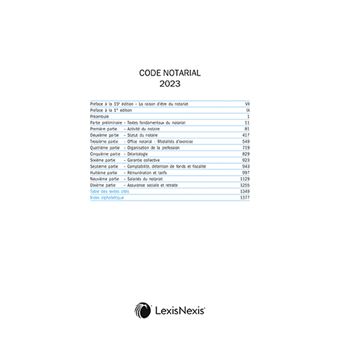 Code notarial 2023