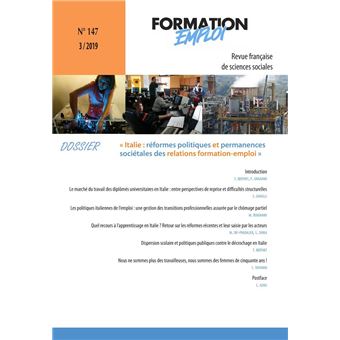 Réformer l'emploi et la formation professionnelle en Italie