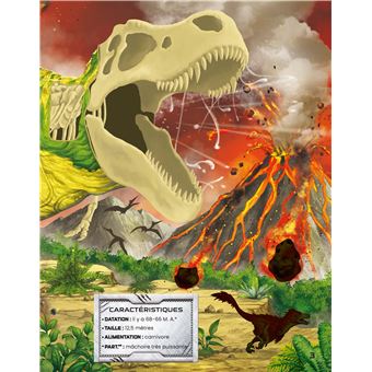 Construis ton tyrannosaure et d'autres dinosaures avec des autocollants