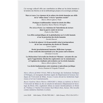 Expériences juridiques sur les droits humains