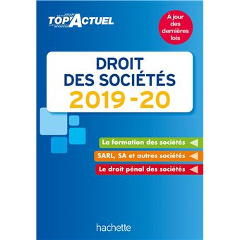 Top'Actuel Droit Des Sociétés 2019-2020